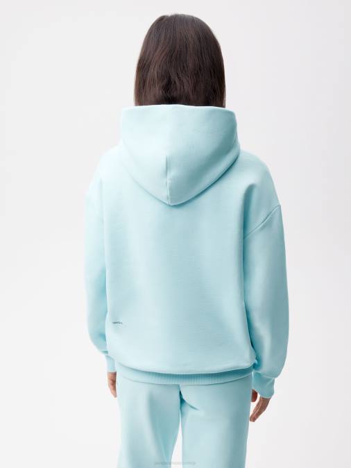 mujer sudadera con capucha de la firma Pangaia azul pálido ropa TDTH35