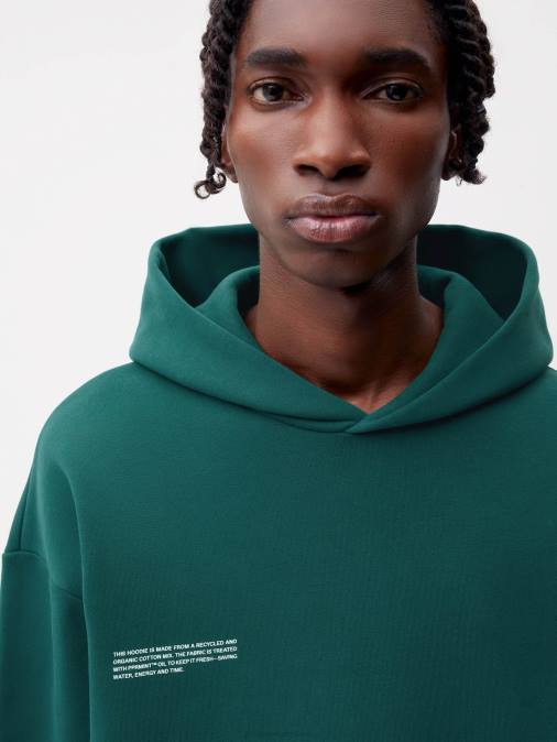 mujer sudadera con capucha de la firma Pangaia follaje verde ropa TDTH16