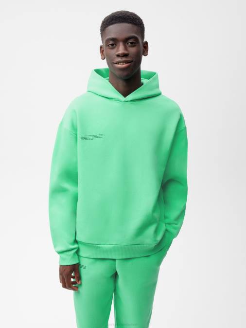 mujer sudadera con capucha de la firma Pangaia menta verde ropa TDTH37