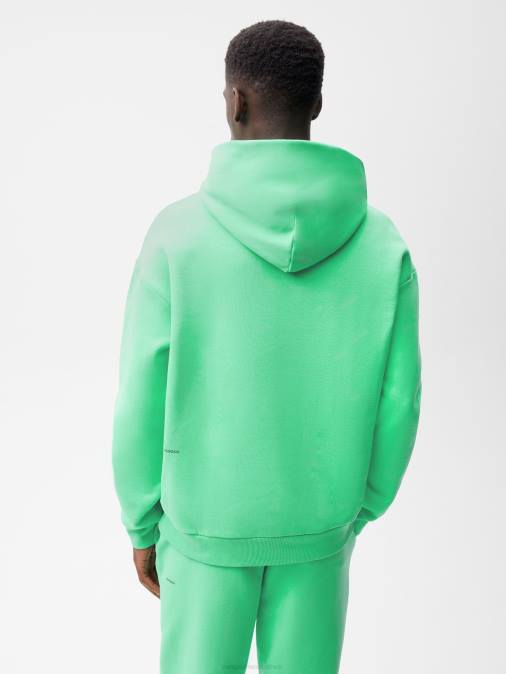 mujer sudadera con capucha de la firma Pangaia menta verde ropa TDTH37