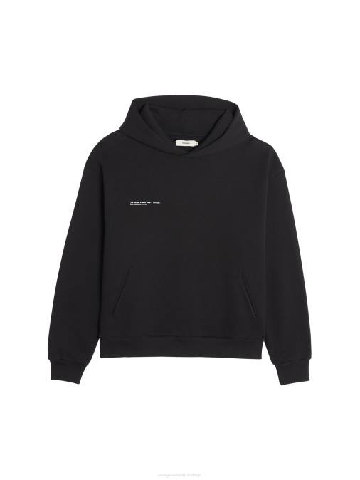 mujer sudadera con capucha de la firma Pangaia negro ropa TDTH38