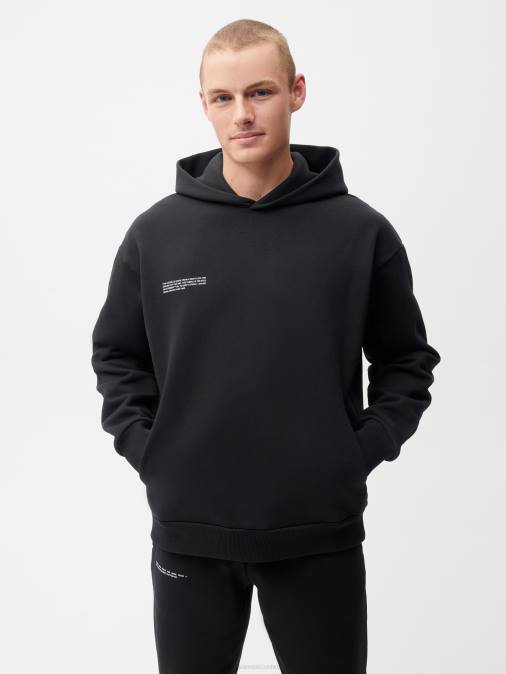 mujer sudadera con capucha de la firma Pangaia negro ropa TDTH38