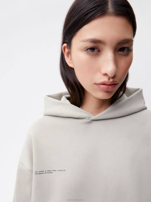 mujer sudadera con capucha de la firma Pangaia piedra ropa TDTH9