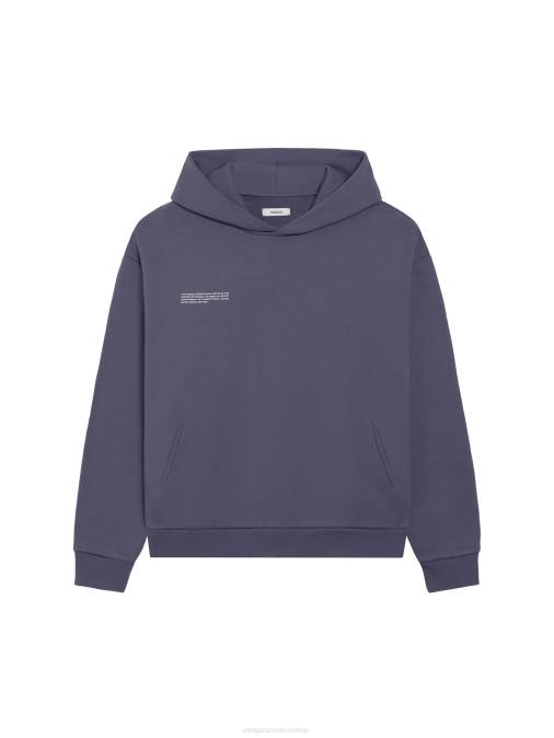mujer sudadera con capucha de la firma Pangaia pizarra azul ropa TDTH4