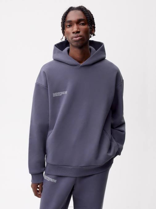 mujer sudadera con capucha de la firma Pangaia pizarra azul ropa TDTH4