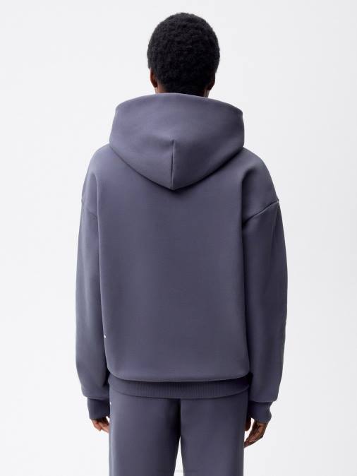 mujer sudadera con capucha de la firma Pangaia pizarra azul ropa TDTH4