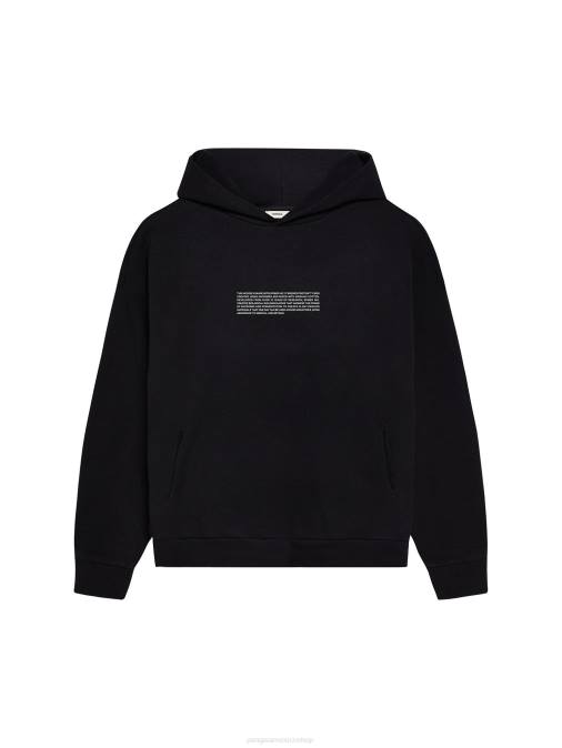 mujer sudadera con capucha lab nxt gen Pangaia negro ropa TDTH13