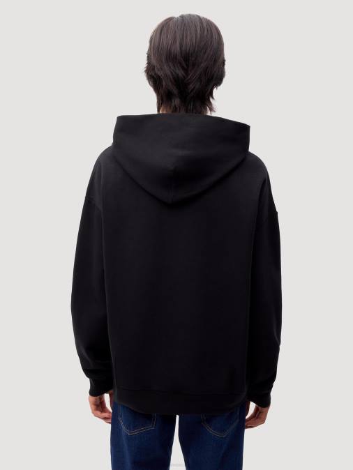 mujer sudadera con capucha lab nxt gen Pangaia negro ropa TDTH13
