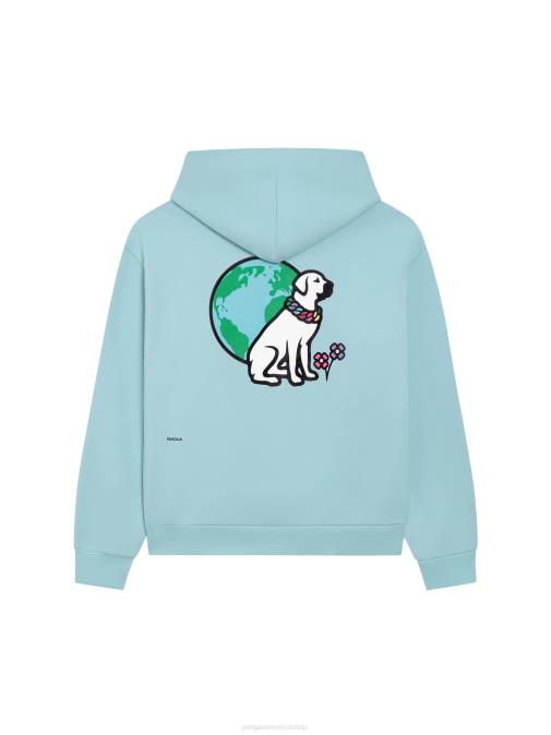 mujer sudadera con capucha victor x victor Pangaia azul celeste ropa TDTH57