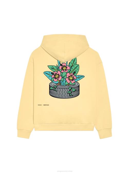 mujer sudadera x roberto lugo 365 Pangaia botón de oro amarillo ropa TDTH58