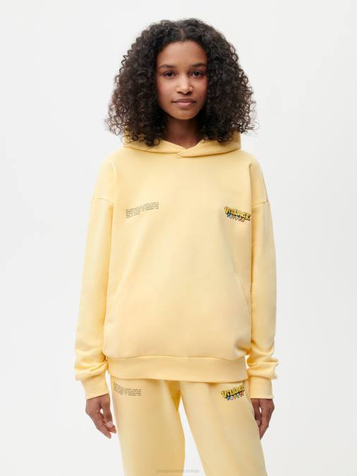 mujer sudadera x roberto lugo 365 Pangaia botón de oro amarillo ropa TDTH58