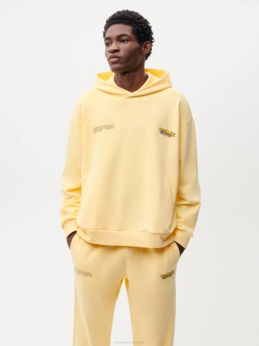 mujer sudadera x roberto lugo 365 Pangaia botón de oro amarillo ropa TDTH58