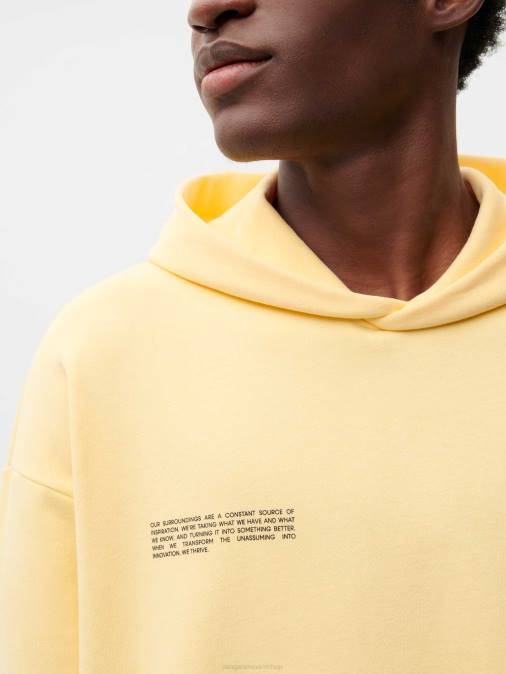 mujer sudadera x roberto lugo 365 Pangaia botón de oro amarillo ropa TDTH58