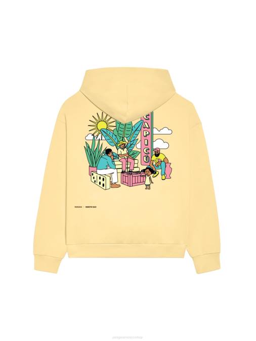 mujer sudadera x roberto lugo 365 Pangaia botón de oro amarillo ropa TDTH64