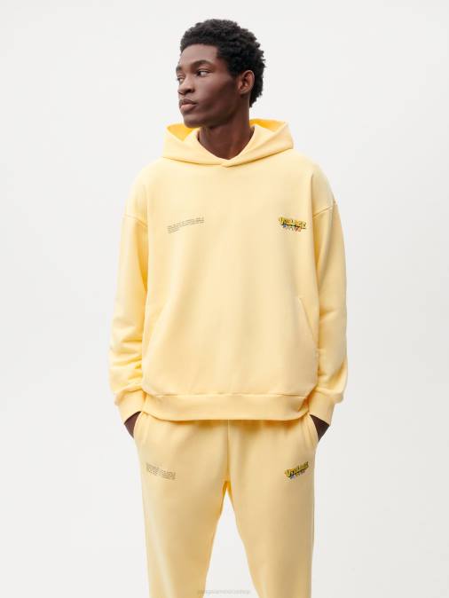 mujer sudadera x roberto lugo 365 Pangaia botón de oro amarillo ropa TDTH64