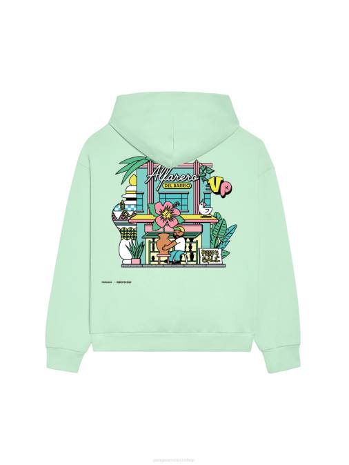 mujer sudadera x roberto lugo 365 Pangaia laguna azul ropa TDTH68