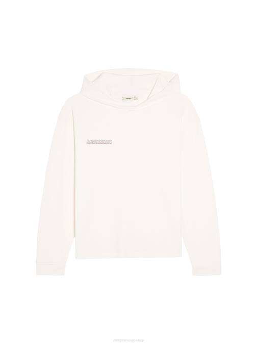 mujer top loungewear de algodón orgánico con fibra c Pangaia blanquecino ropa TDTH509