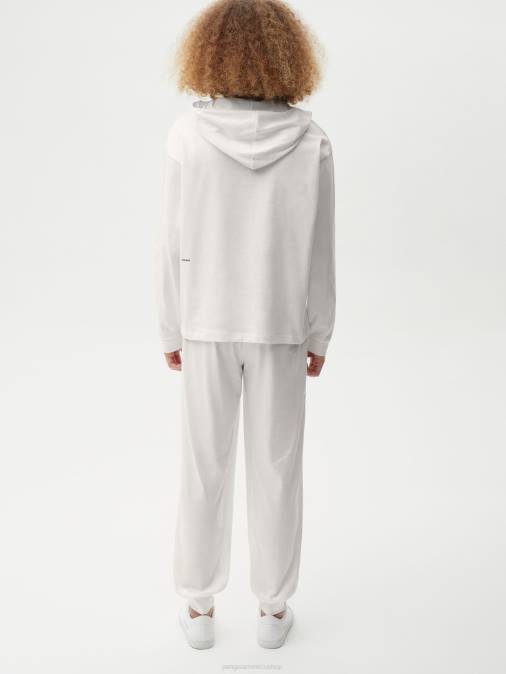 mujer top loungewear de algodón orgánico con fibra c Pangaia blanquecino ropa TDTH509