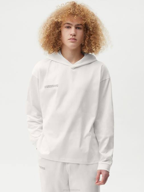 mujer top loungewear de algodón orgánico con fibra c Pangaia blanquecino ropa TDTH509