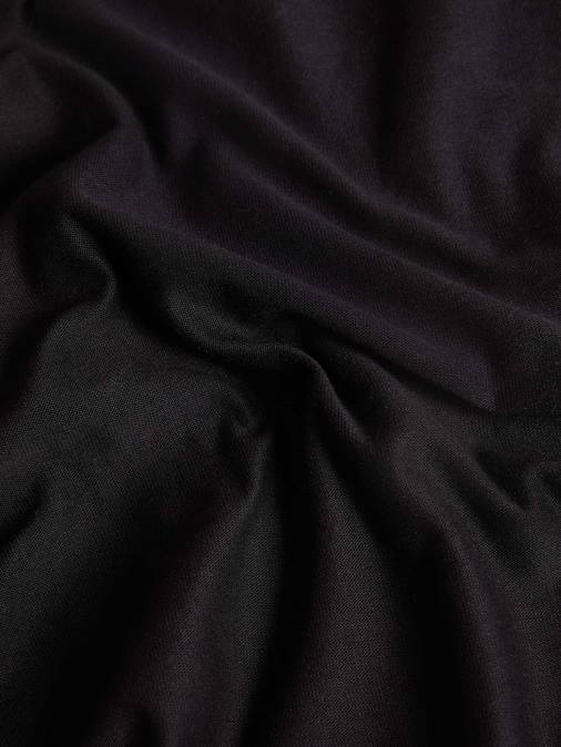 mujer top loungewear de algodón orgánico con fibra c Pangaia negro ropa TDTH66