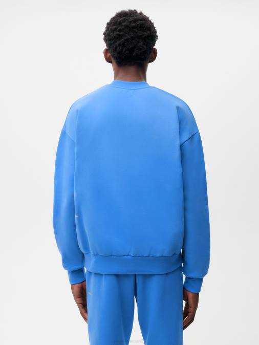mujer en sudadera de algodón de conversión Pangaia agua Azul ropa TDTH97
