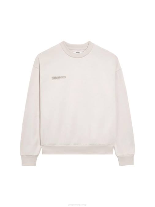 mujer en sudadera de algodón de conversión Pangaia algodón blanco ropa TDTH80