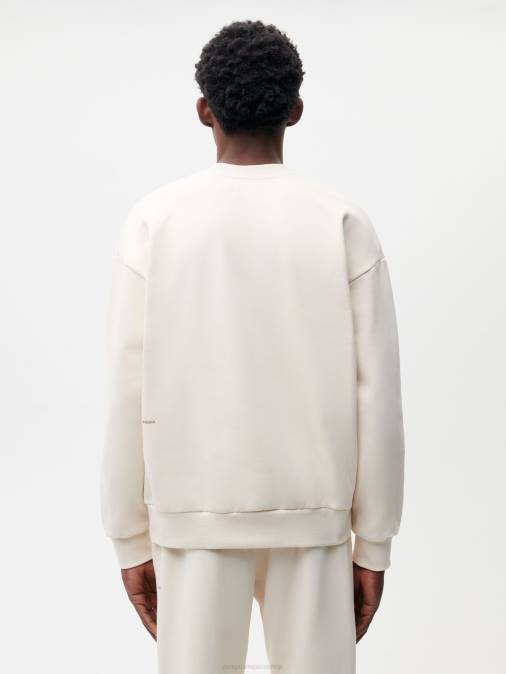mujer en sudadera de algodón de conversión Pangaia algodón blanco ropa TDTH80
