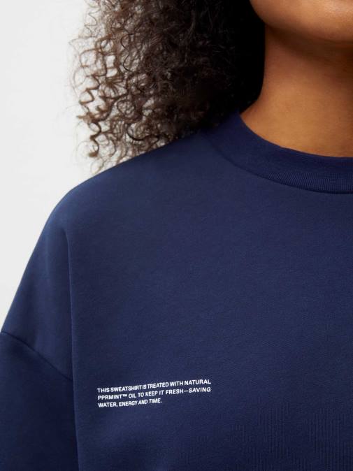 mujer sudadera 365 Pangaia Azul marino ropa TDTH76