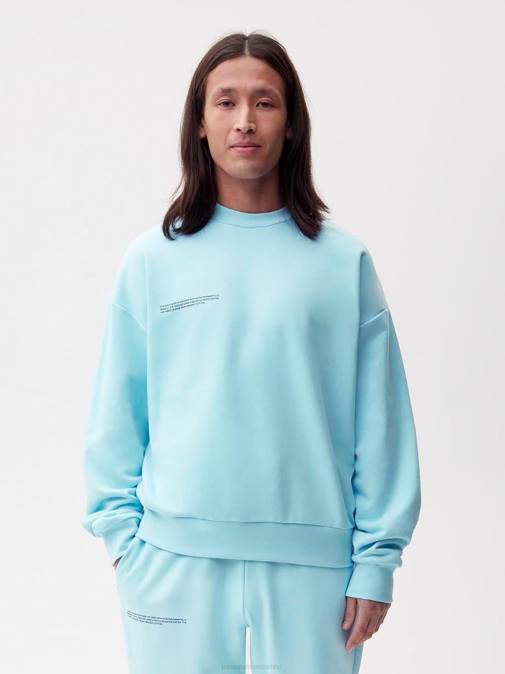 mujer sudadera 365 Pangaia azul celeste ropa TDTH92