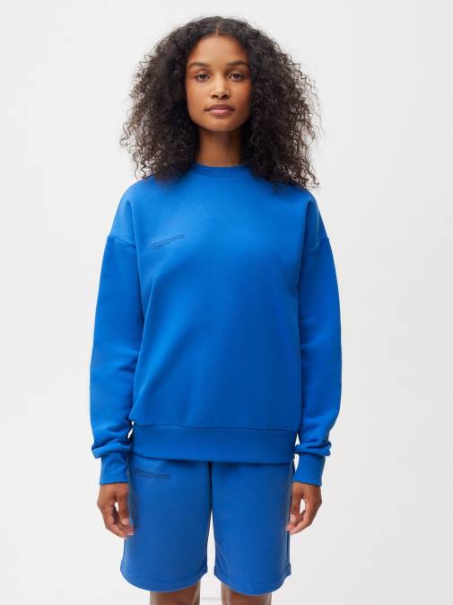 mujer sudadera 365 Pangaia azul cobalto ropa TDTH106