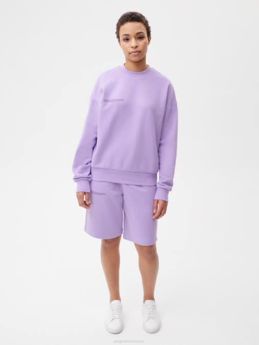 mujer sudadera 365 Pangaia orquídea púrpura ropa TDTH83