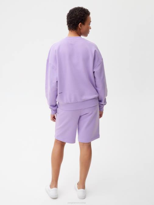 mujer sudadera 365 Pangaia orquídea púrpura ropa TDTH83