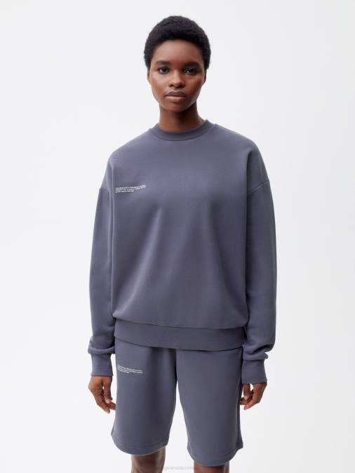 mujer sudadera 365 Pangaia pizarra azul ropa TDTH90