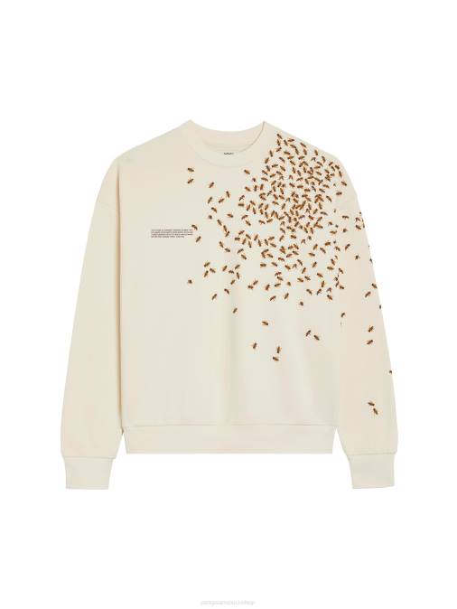 mujer sudadera bee the change Pangaia sin teñir ropa TDTH96