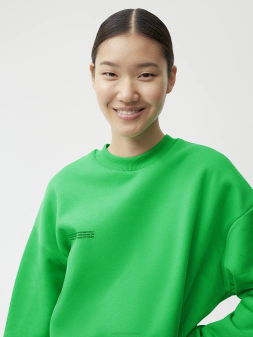 mujer sudadera de la firma Pangaia Jade verde ropa TDTH94