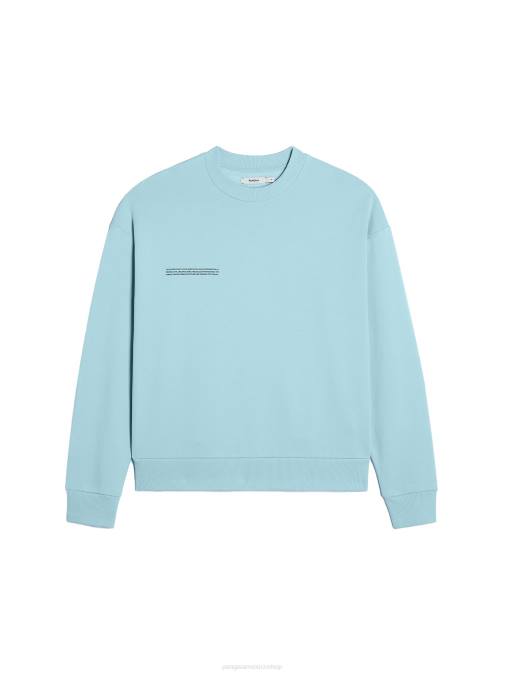 mujer sudadera de la firma Pangaia azul celeste ropa TDTH95