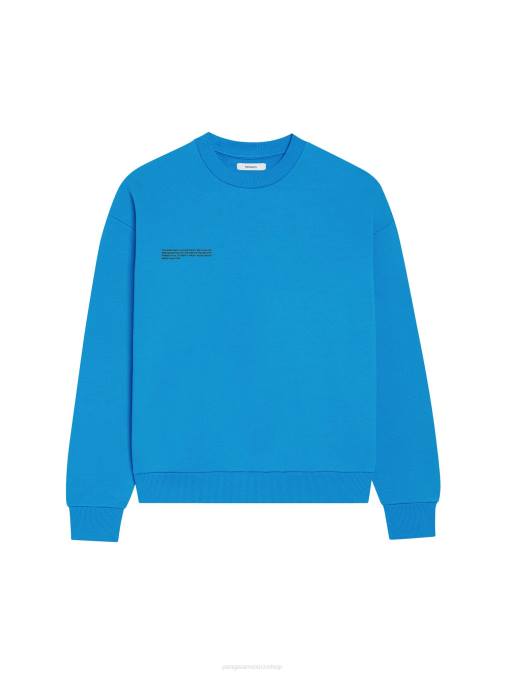 mujer sudadera de la firma Pangaia azul cerúleo ropa TDTH119