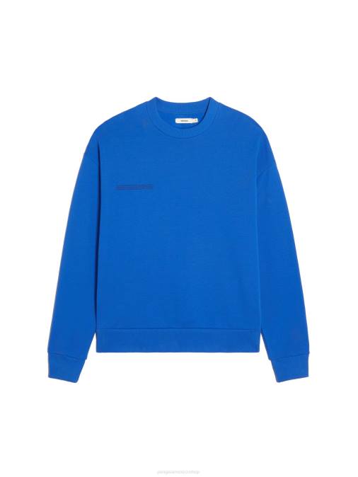 mujer sudadera de la firma Pangaia azul cobalto ropa TDTH115
