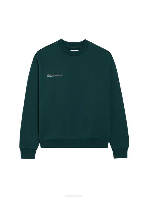 mujer sudadera de la firma Pangaia follaje verde ropa TDTH111