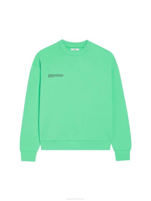 mujer sudadera de la firma Pangaia menta verde ropa TDTH112
