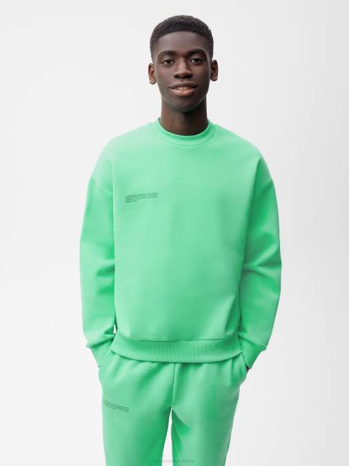 mujer sudadera de la firma Pangaia menta verde ropa TDTH112