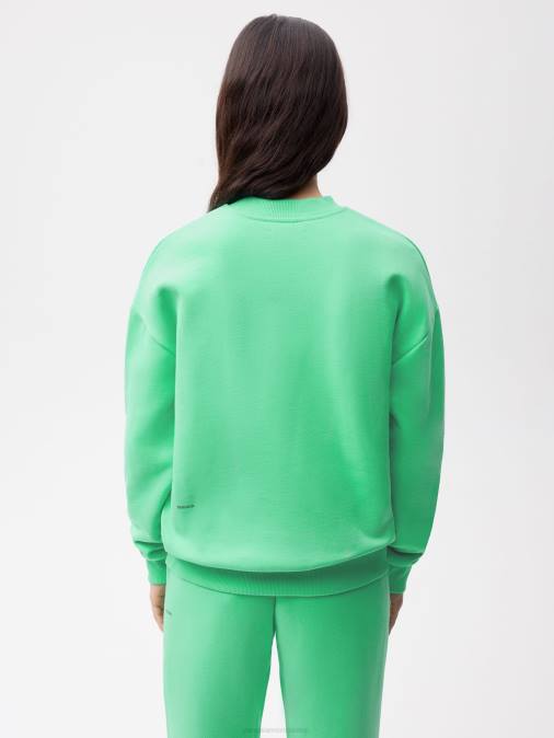mujer sudadera de la firma Pangaia menta verde ropa TDTH112