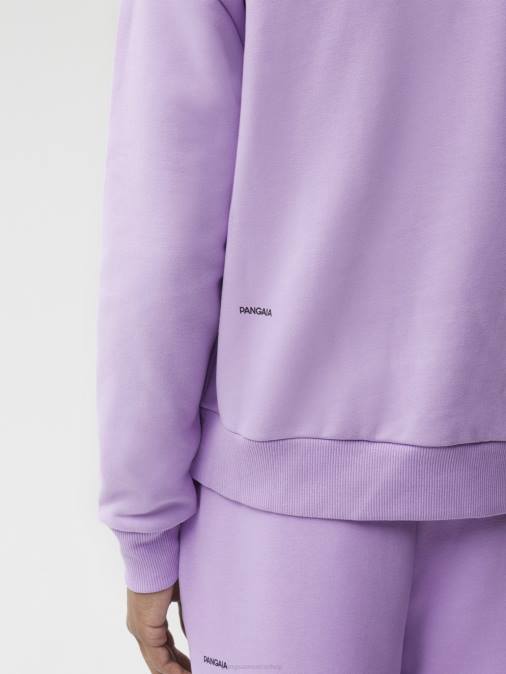 mujer sudadera de la firma Pangaia orquídea púrpura ropa TDTH86