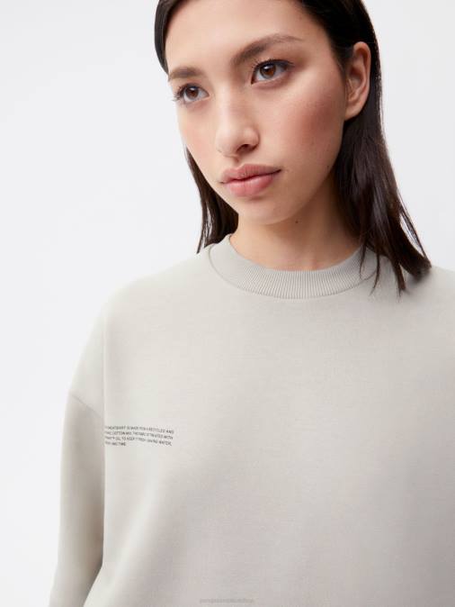mujer sudadera de la firma Pangaia piedra ropa TDTH81