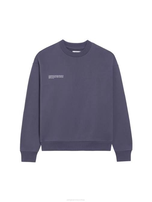 mujer sudadera de la firma Pangaia pizarra azul ropa TDTH105
