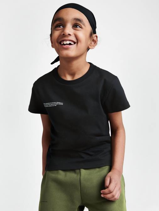 niños Núcleo de camiseta de 365 partes de menta Pangaia negro ropa TDTH592