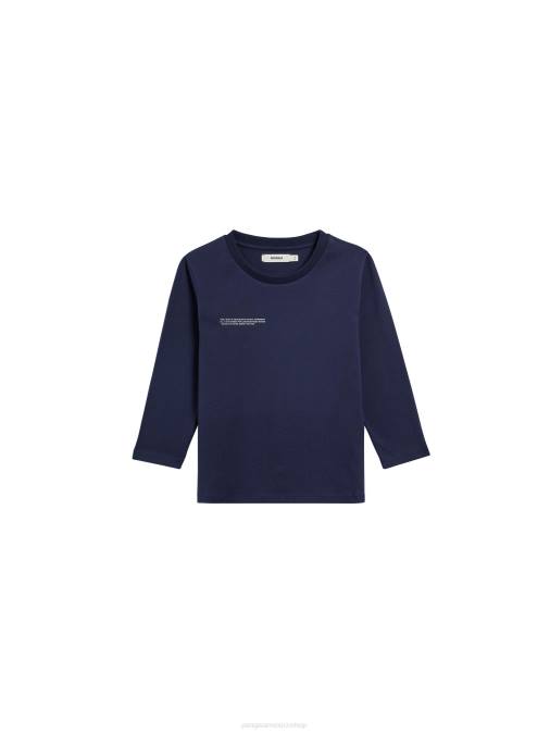 niños camiseta de manga larga 365 Pangaia Azul marino ropa TDTH599