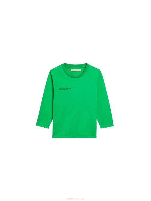 niños camiseta de manga larga 365 Pangaia Jade verde ropa TDTH602
