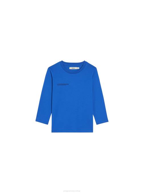 niños camiseta de manga larga 365 Pangaia azul cobalto ropa TDTH578