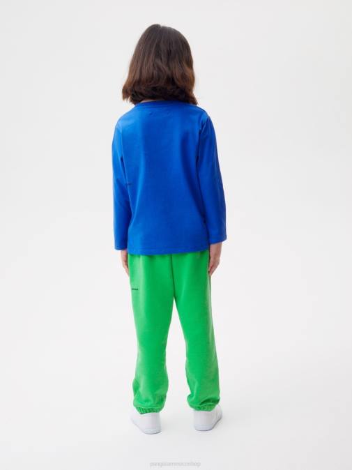 niños camiseta de manga larga 365 Pangaia azul cobalto ropa TDTH578